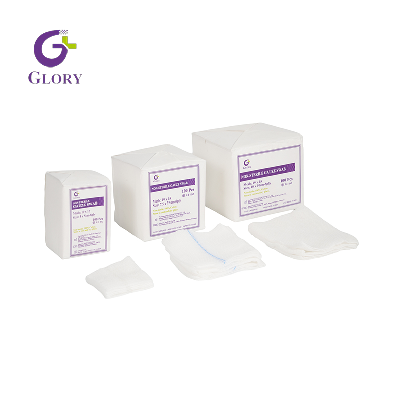 Cotonetes de gaze estéreis descartáveis