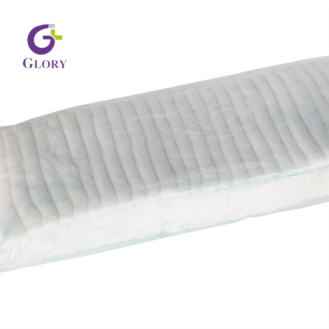 Ziguezague de algodão dobrado absorvente