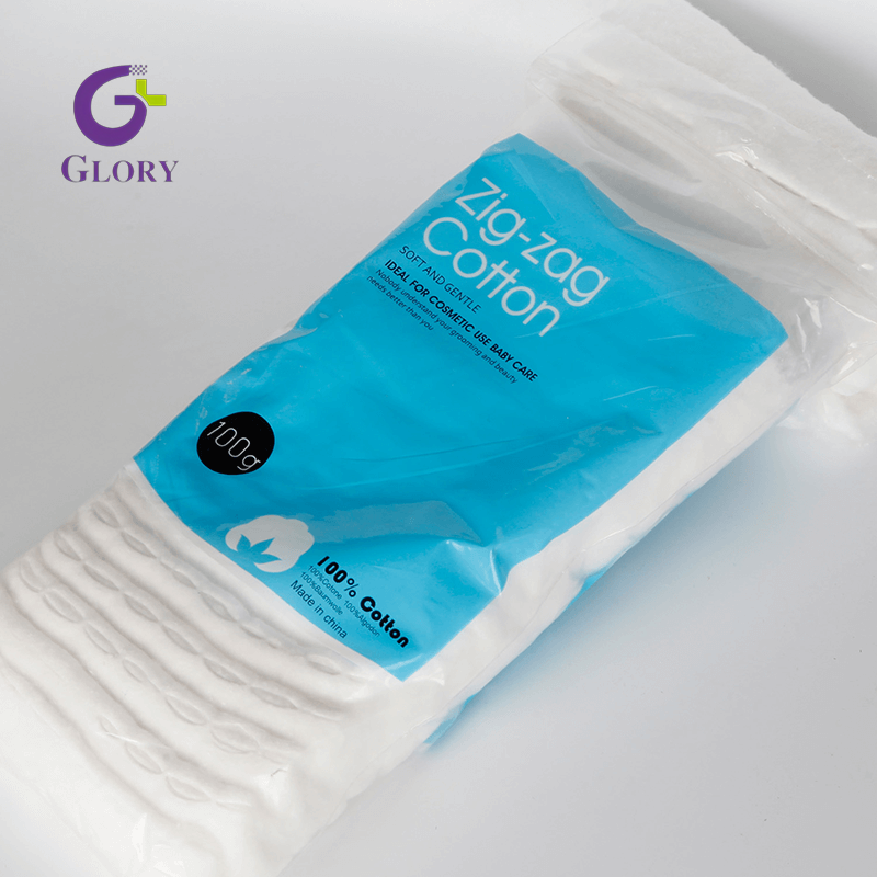 Ziguezague de algodão dobrado absorvente