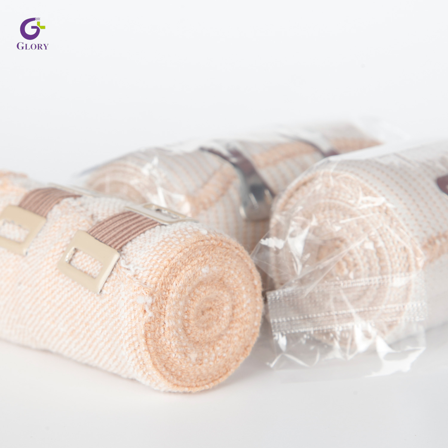 Bandagem elástica lisa de spandex médico 