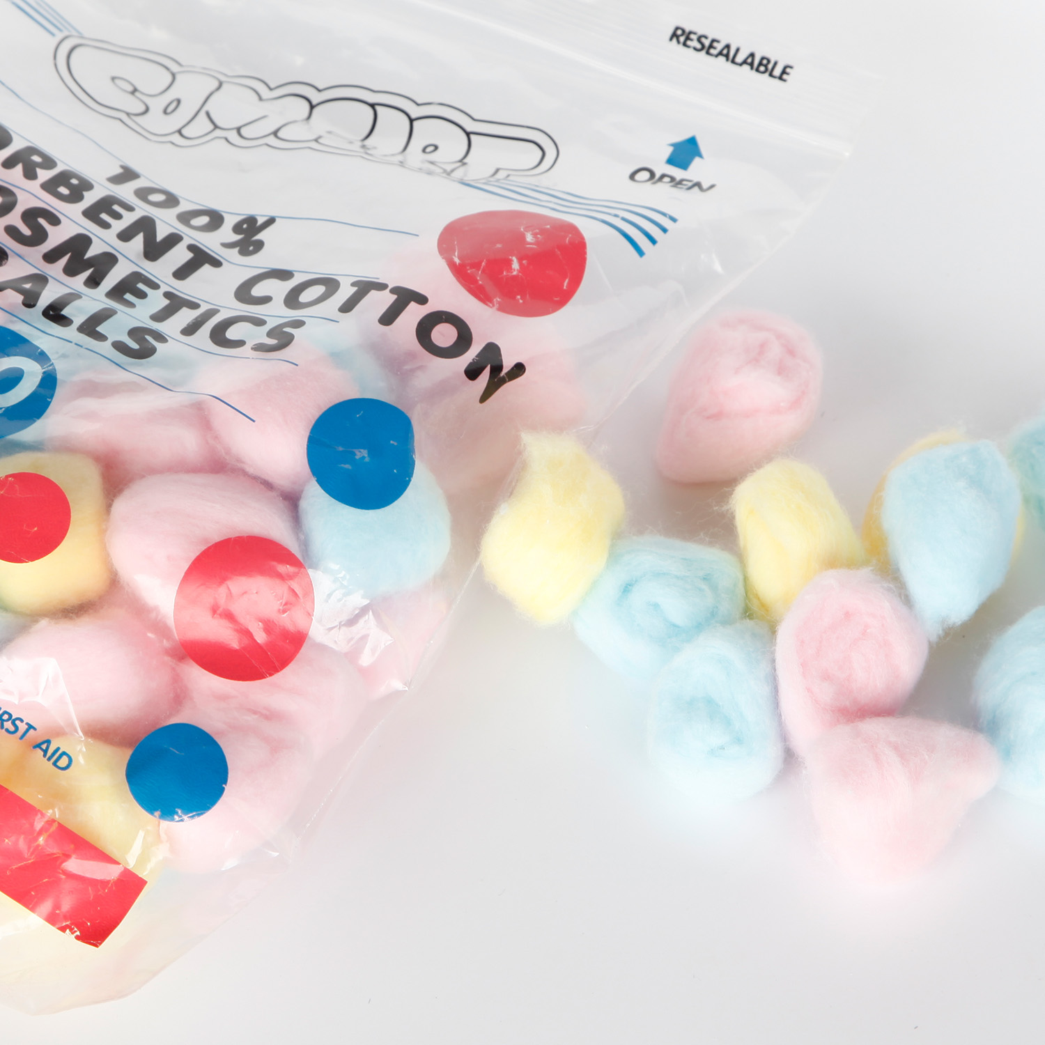  Bola de algodão absorvente para limpeza