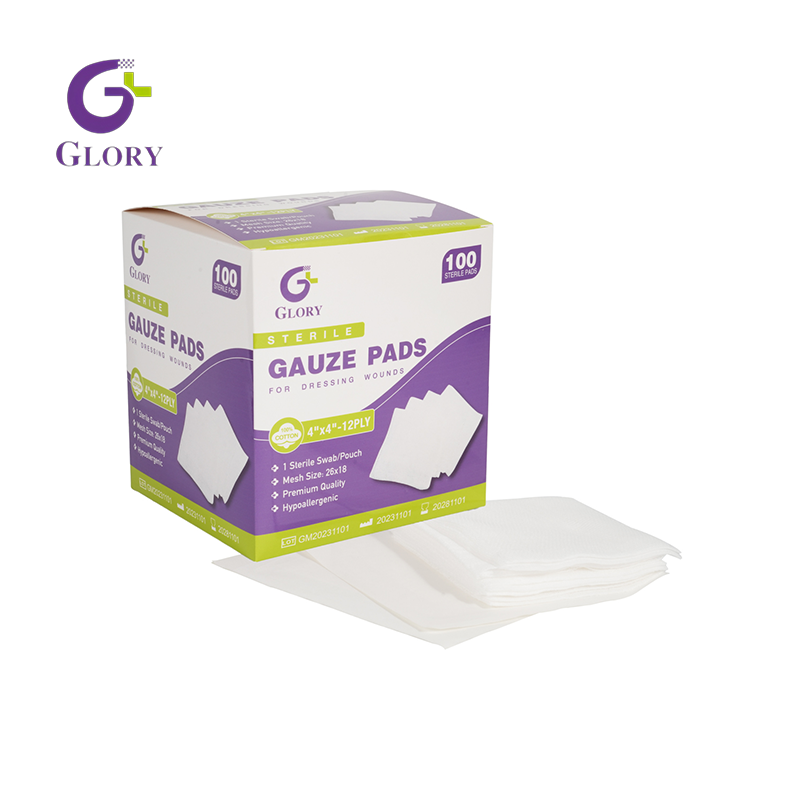 Cotonetes de gaze estéreis descartáveis