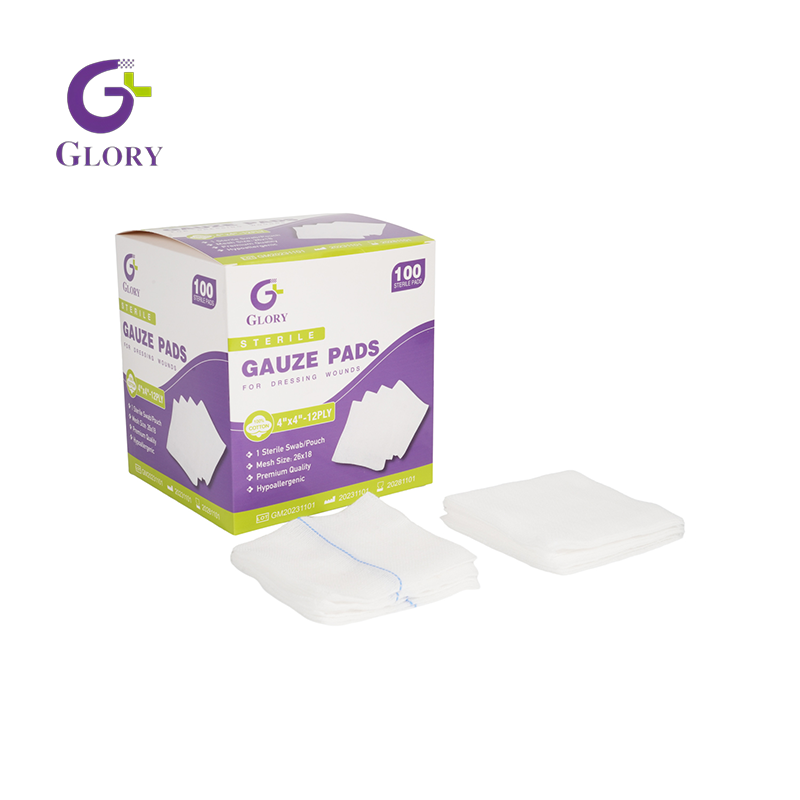 Cotonetes de gaze estéreis descartáveis