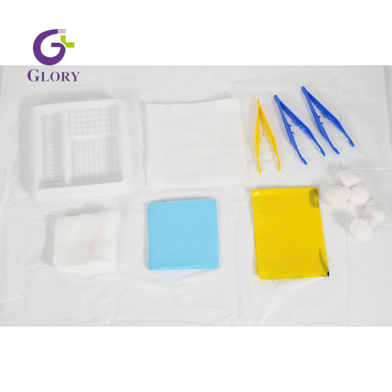Conjunto de curativos médicos descartáveis ​​para tratamento de feridas Conjunto de curativos não tecidos