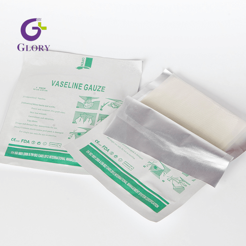 Gaze de parafina médica com vaselina 