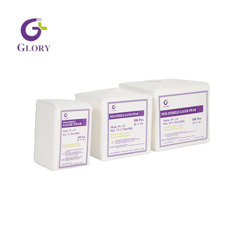 Cotonetes de gaze estéreis descartáveis