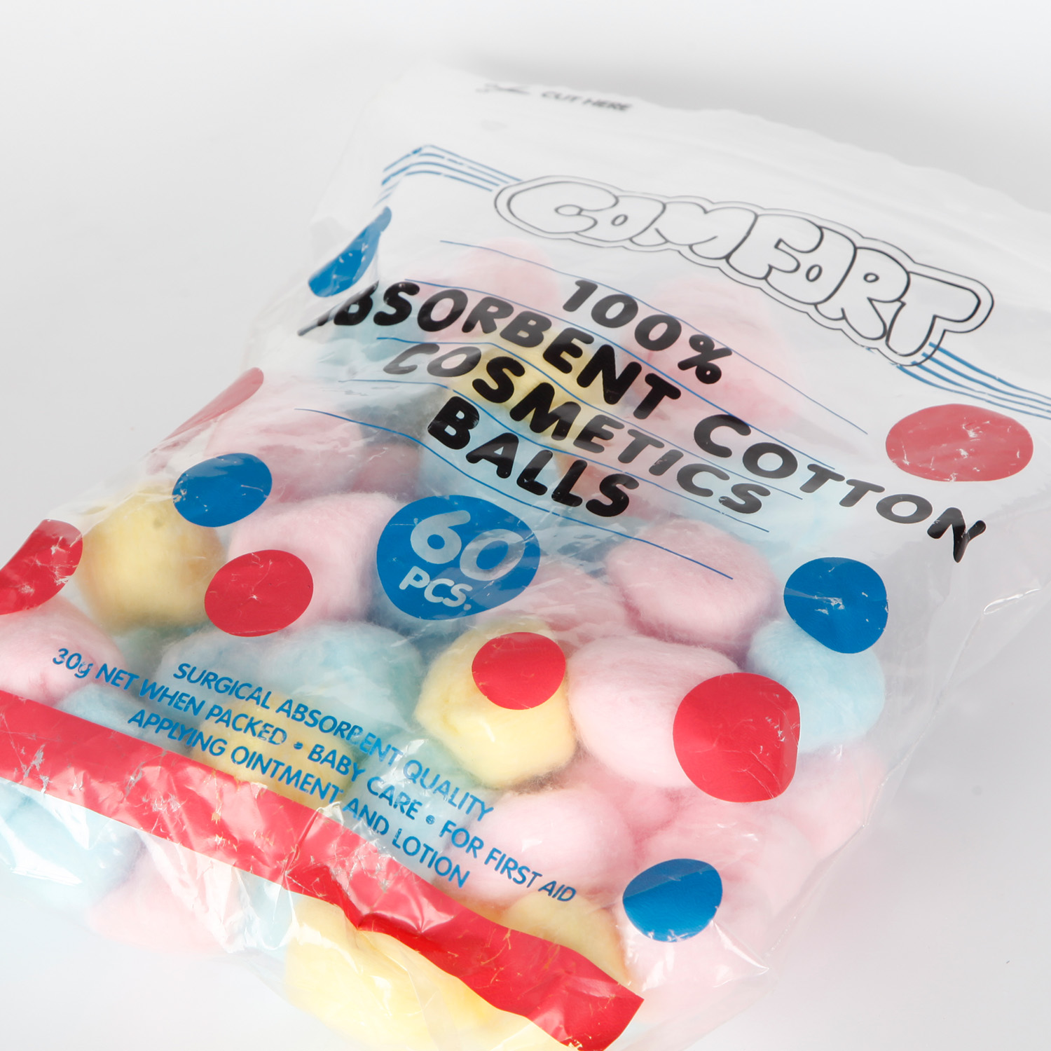  Bola de algodão absorvente para limpeza