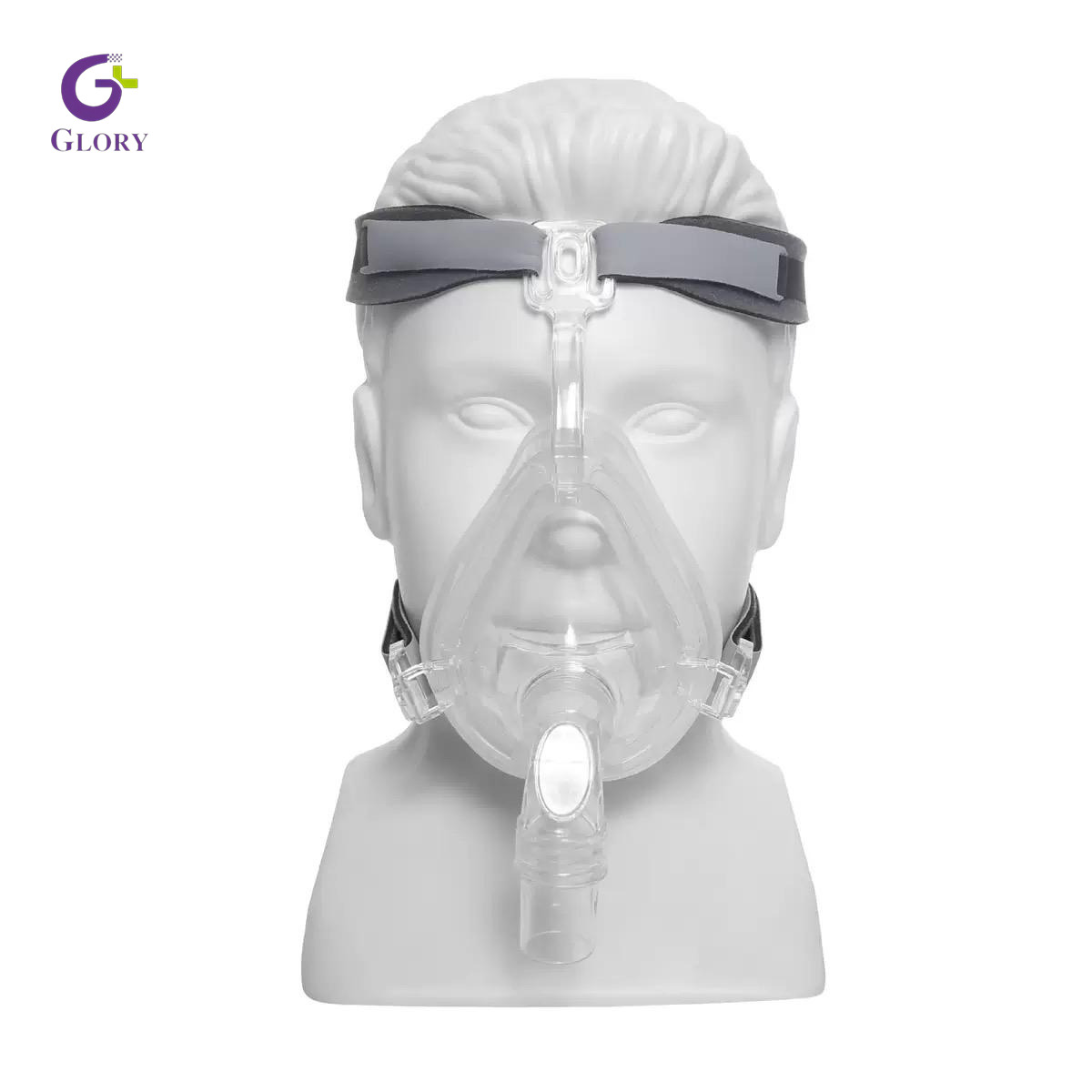 Máscara CPAP, máscara nasal confortável de grau médico para rosto inteiro Máscara CPAP à prova de vazamentos Máscara de apnéia do sono ajustável Máscara de almofada ultramacia para terapia respiratória do sono
