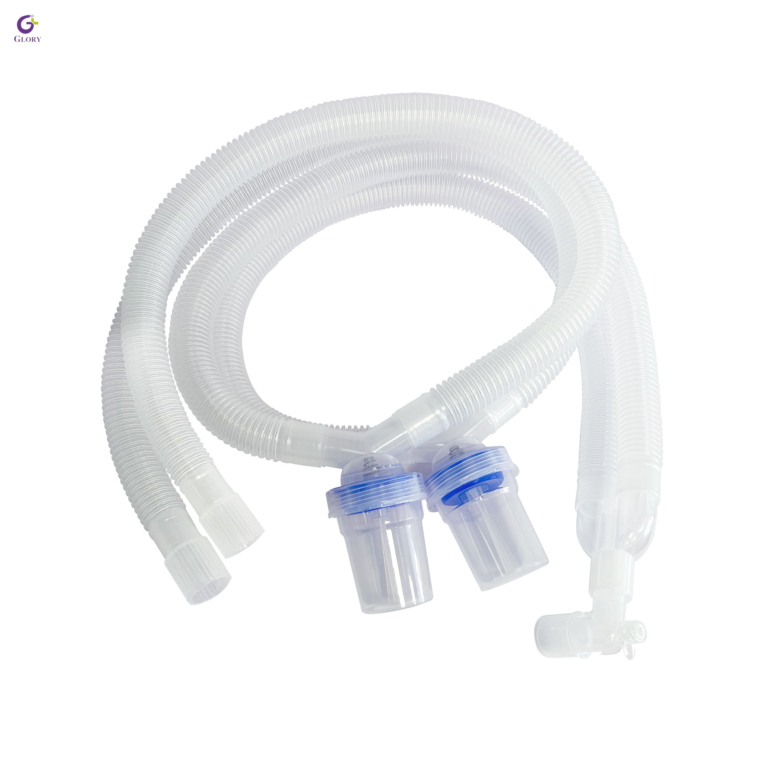 Tubo respiratório de anestesia estéril médico do circuito respiratório corrugado descartável para máquina de anestesia do ventilador