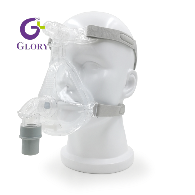 Máscara CPAP, máscara nasal confortável de grau médico para rosto inteiro Máscara CPAP à prova de vazamentos Máscara de apnéia do sono ajustável Máscara de almofada ultramacia para terapia respiratória do sono