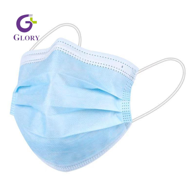 Máscara facial descartável de não tecido, máscara protetora respirável de 3 camadas, à prova d'água, hipoalergênica, à prova de poeira, para uso médico diário e pessoal