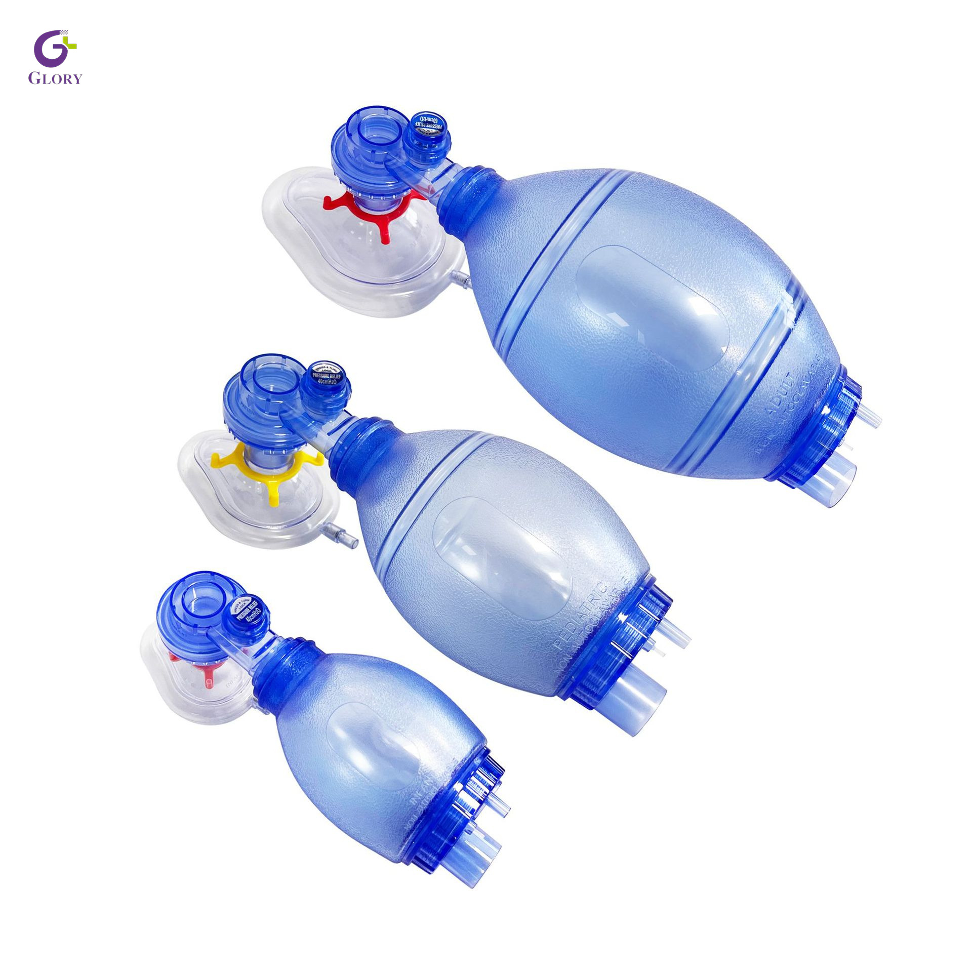 Bolsa de reanimação manual, silicone médico, ventilador manual, ressuscitador, bolsa de reanimação portátil reutilizável para adultos, pediátricos e infantis, primeiros socorros de emergência