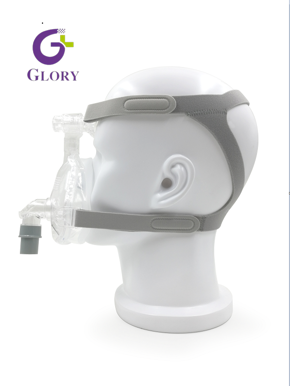 Máscara CPAP, máscara nasal confortável de grau médico para rosto inteiro Máscara CPAP à prova de vazamentos Máscara de apnéia do sono ajustável Máscara de almofada ultramacia para terapia respiratória do sono