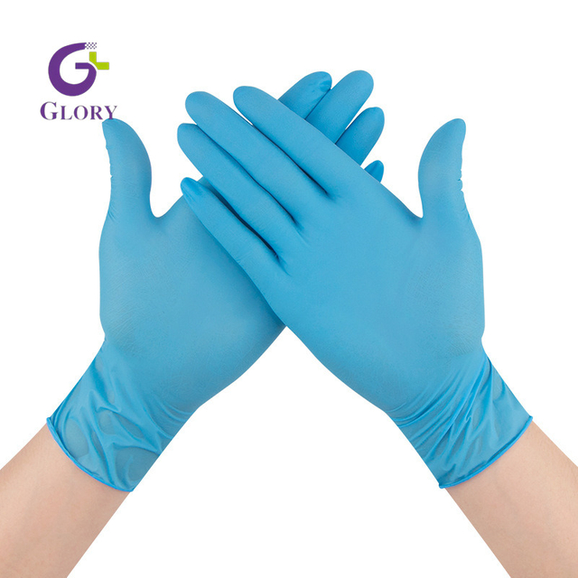 Luvas de nitrilo descartáveis, sem pó e látex, resistentes a perfurações e produtos químicos, de qualidade alimentar e médica para uso doméstico, industrial e em laboratório