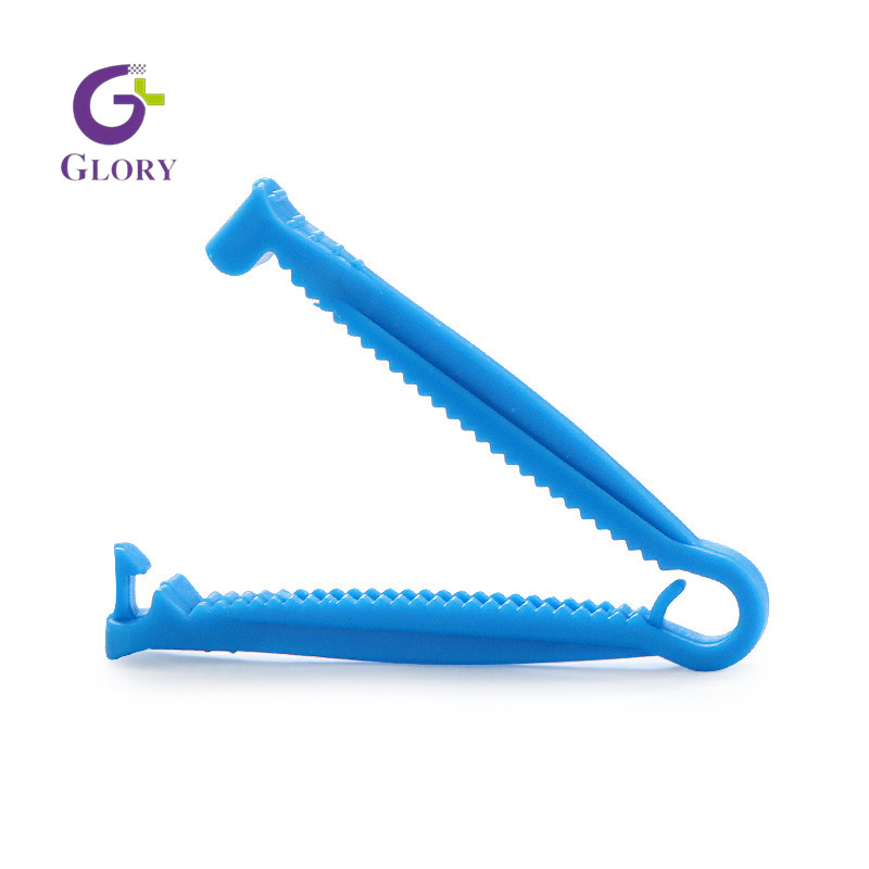 Braçadeira de cordão umbilical descartável, cortador de cordão umbilical de plástico estéril de grau médico Braçadeira de cordão neonatal antiderrapante segura para uso clínico e obstétrico hospitalar